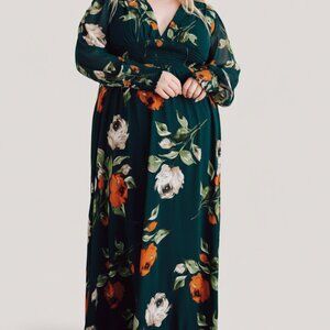Baltic Born Olivia Maxi Dress | Deep Topaz Floral Size 3XL3XL